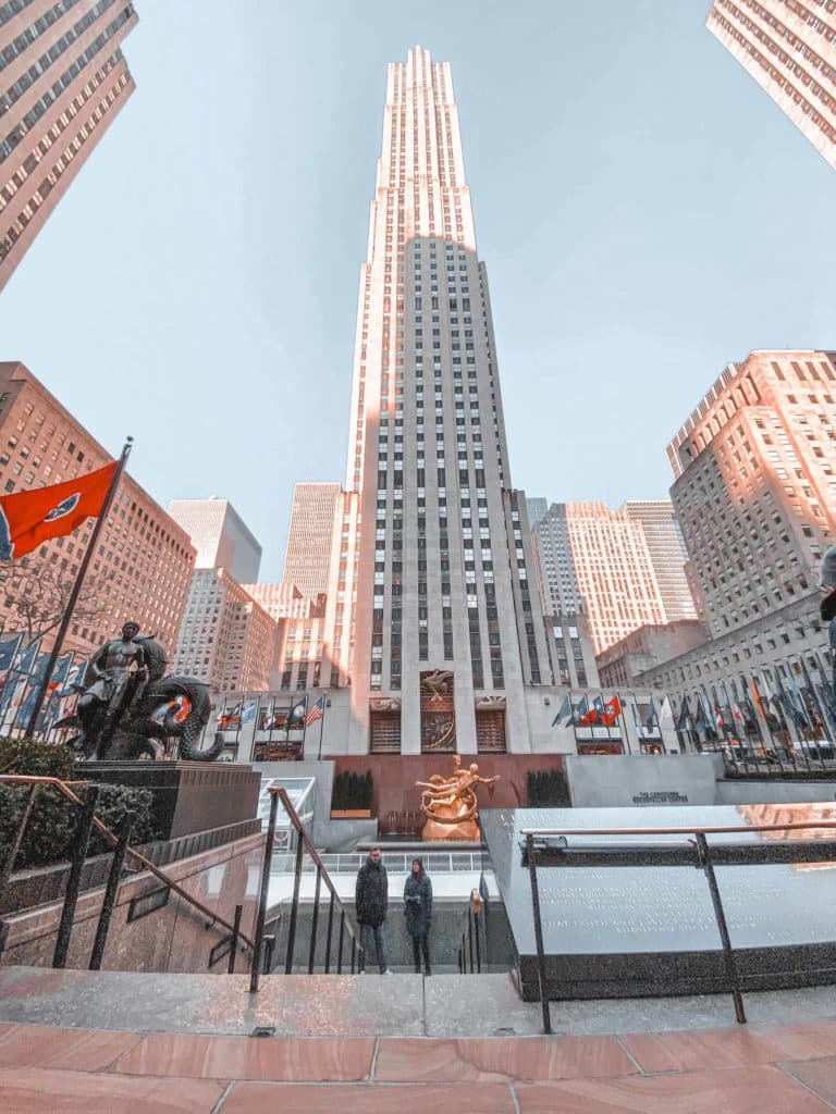 Rockefeller Center beste Uhrzeit für Aussichtsplattform