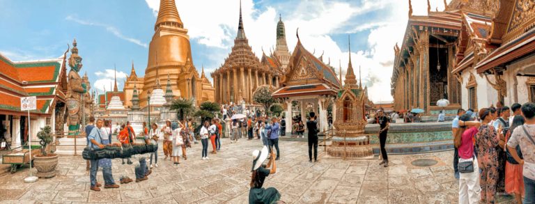 Panoramabild vom Koenigspalast in Bangkok