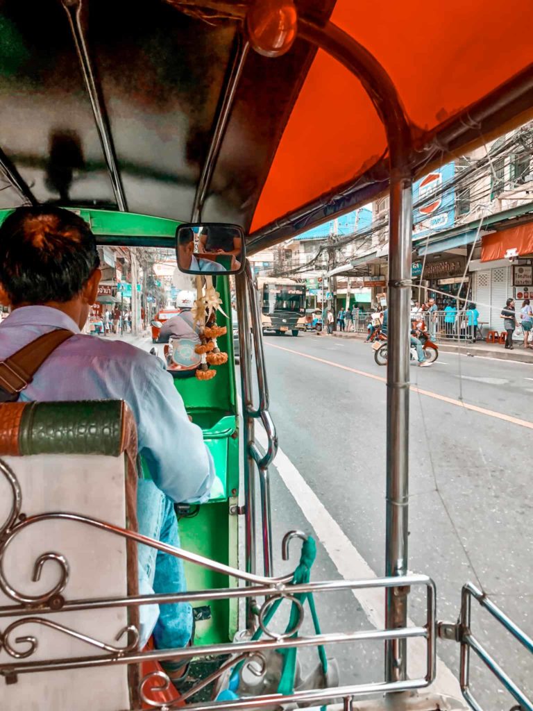 Fortbewegungsmittel "Tuk Tuk" in Bangkok