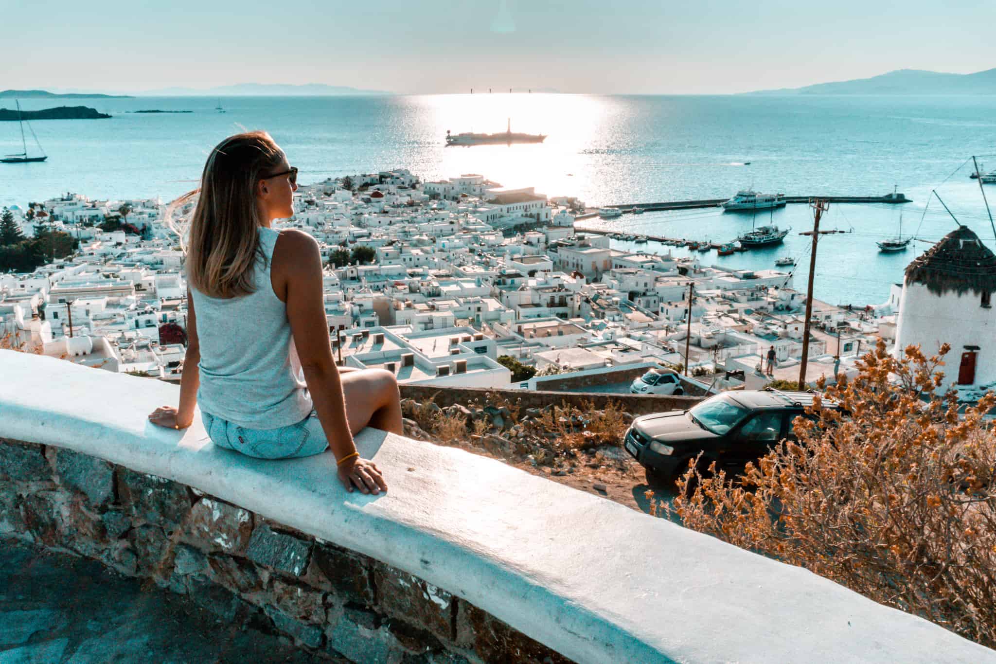 Ausblick über Mykonos Stadt - Secret Place