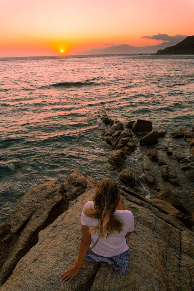 Sonnenuntergang Spot auf Mykonos