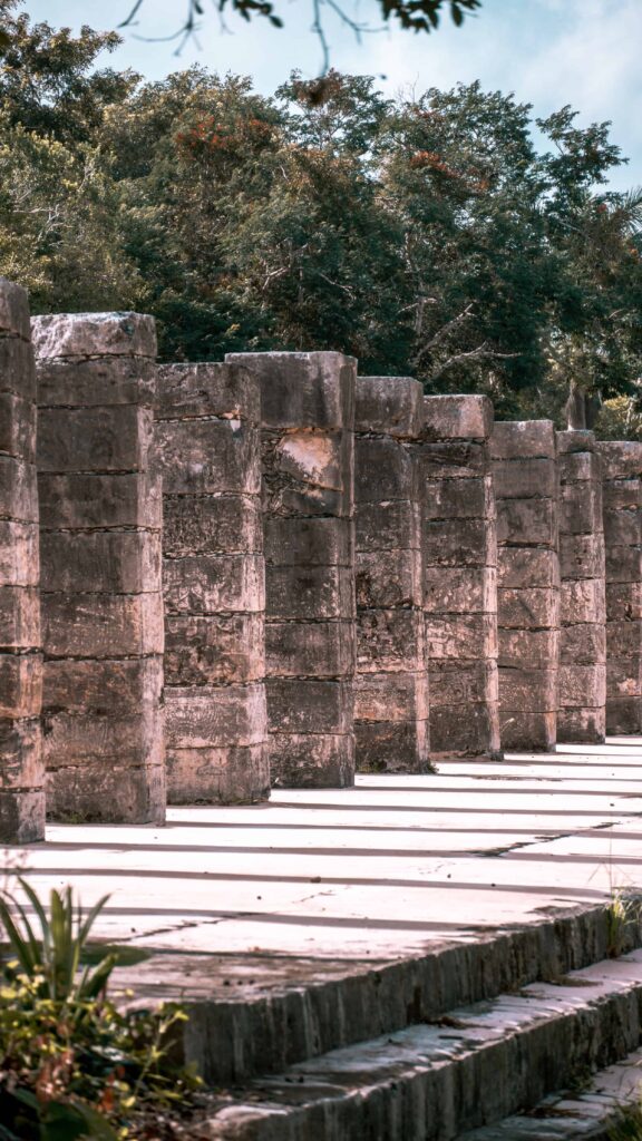 Die 1000 Säulen in Chichen Itza
