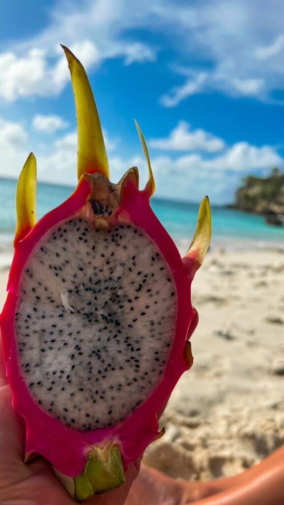 Frisches Obst am Playa Kalki, Curacao