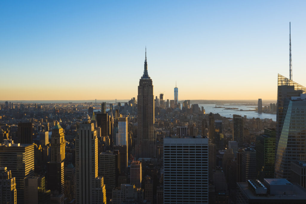 Sonnenaufgang über New York City