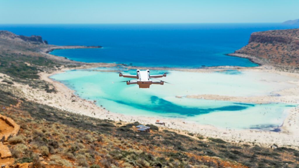 Greece Balos Drohnenflug