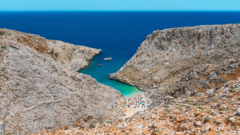 Kreta Urlaub Abgelegene Bucht