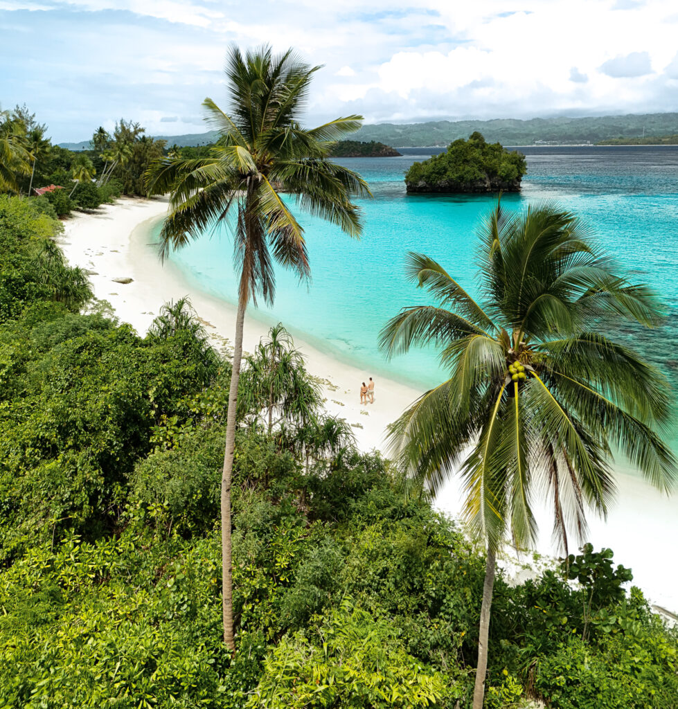 Oyama Beach Banggai Sulawesi Palmen