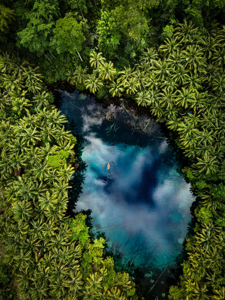 Paisu Pok Lake Banggai von oben